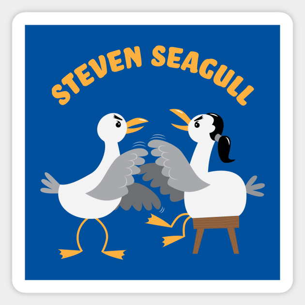 Steven Seagull Sticker by MustardSoda